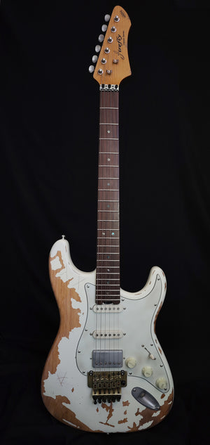 Firefly FFST CLASSIC Relic MODEL Ash Wood Body ELECTRIC GUITARS (White Color)