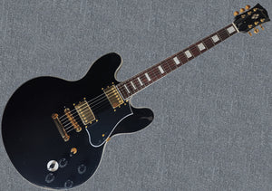Firefly FF338Pro Full Size Semi Hollow body Electric Guitar (Black Color)
