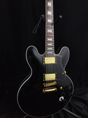 Firefly FF338Pro Full Size Semi Hollow body Electric Guitar (Black Color)