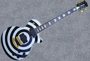 Promotion!NEW Firefly FFSPS ELECTRIC GUITARS (Black & White Bullseye Color )