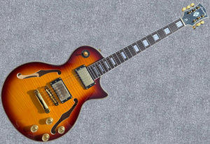 New Firefly  FFSP Semi Hollow Body F Hole Electric Guitar ( Sunburst Color)
