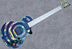 NEW Firefly FFSPS ELECTRIC GUITARS (Camouflage Green Circles Color )