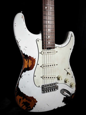 Promotion!Firefly FFST CLASSIC Relic MODEL ELECTRIC GUITARS (White Color)