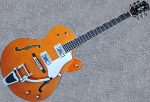 New Firefly Full Hollow Body Guitar(Transparent Orange Color)