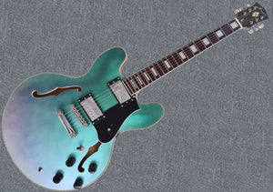 Promotion!Firefly FF338PRO Full Size Semi Hollow body Electric Guitar (Chameleon Green Color)