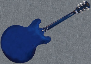 Promotion!Firefly FF338PRO Full Size Semi Hollow body Electric Guitar (Blue Yellow Color)