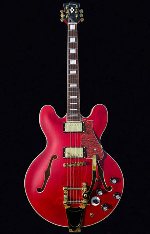 New Firefly FF338PRO Full Size Semi Hollow body Electric Guitar (Nitro finish Matte Red Color)
