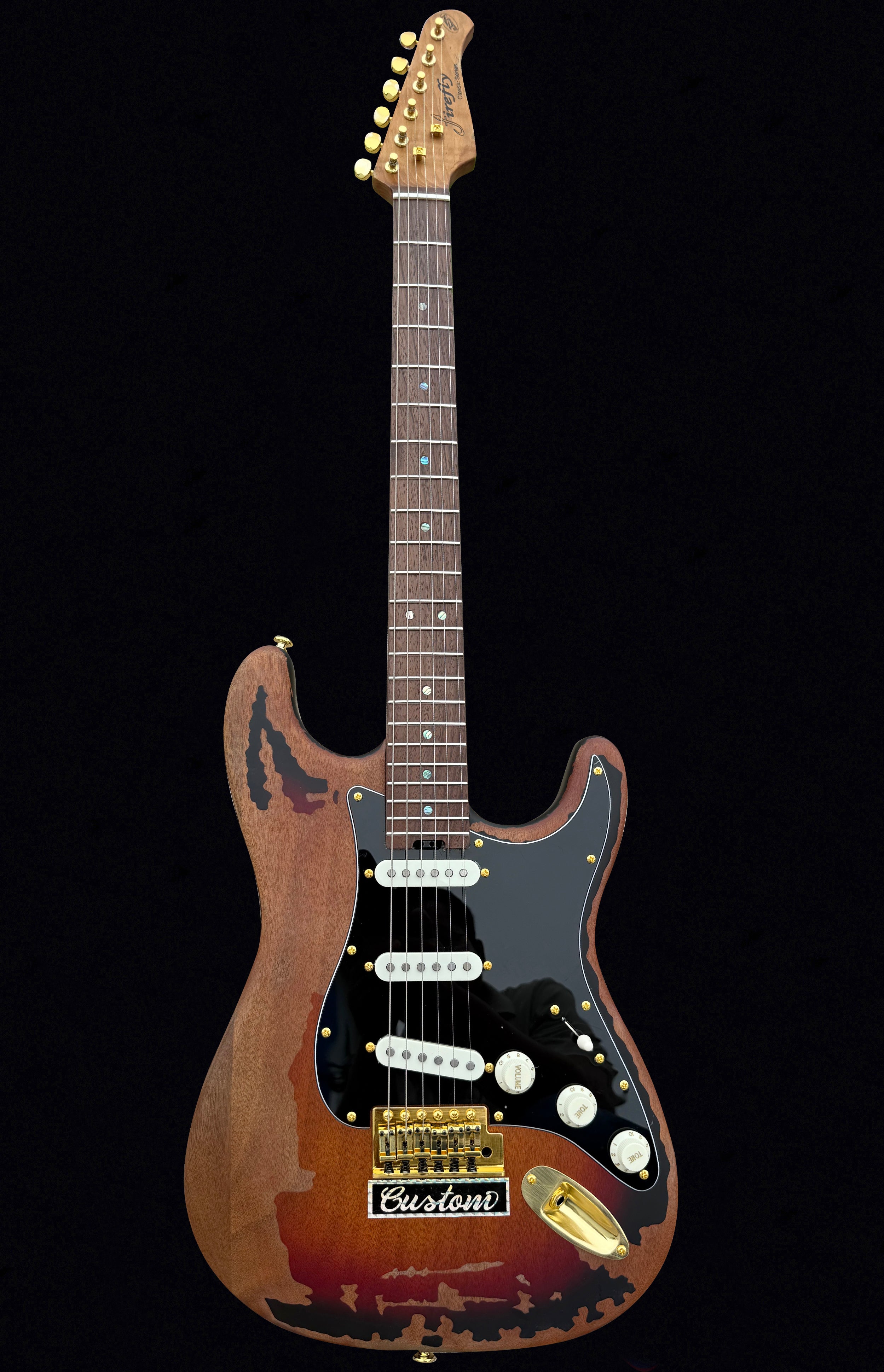Firefly FFST CLASSIC Relic MODEL ELECTRIC GUITARS (Sunburst Color