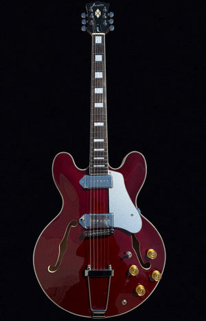 Firefly FF338PRO Full Size Semi Hollow body Electric Guitar with P90 Pickups （Red Color)