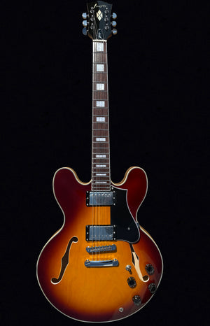 Firefly FF338PRO Full Size Semi Hollow body Electric Guitar （Sunburst Color)