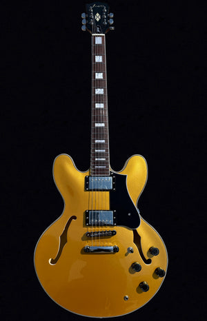 Firefly FF338PRO Full Size Semi Hollow body Electric Guitar （Gold Color)