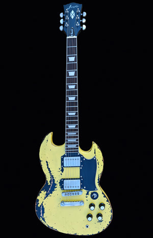 New Firefly FFLGS Relic Electric Guitar (Yellow Color)