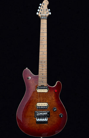Firefly FFMN Electric guitar With Flamed Maple Top Floyd Rose Tremolo (Burl Sunburst Color)