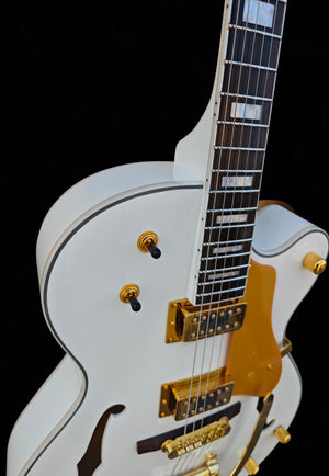 Firefly Full Hollow Body Guitar(White Color)
