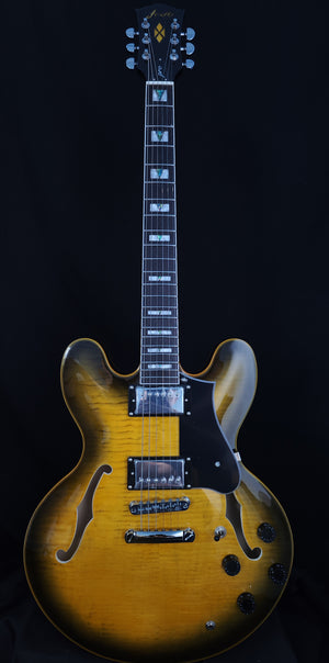 Firefly FF338PRO Full Size Semi Hollow body Electric Guitar (Yellow Color)