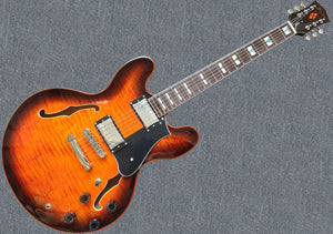 Firefly FF338PRO Full Size Semi Hollow body Electric Guitar (Orange Color)