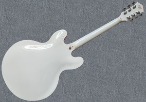 Firefly Full Size Semi Hollow body Electric Guitar (White Color)