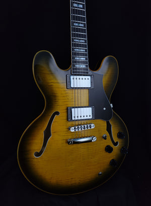Firefly FF338PRO Full Size Semi Hollow body Electric Guitar (Yellow Color)